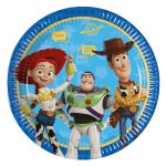 Platos Toy Story 5 de cartón de 23 cm
