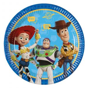 Platos Toy Story 5 de cartón de 23 cm